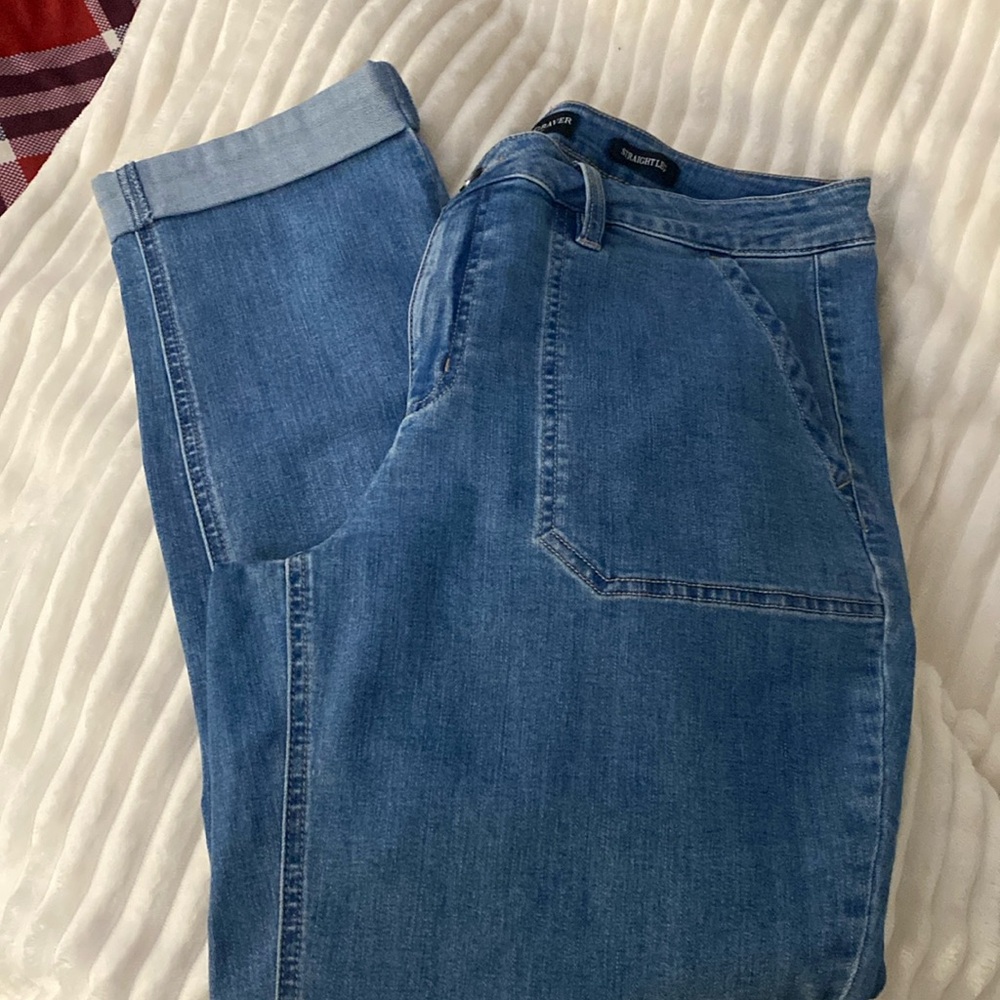 Susan Graver jeans straight leg 💙 14